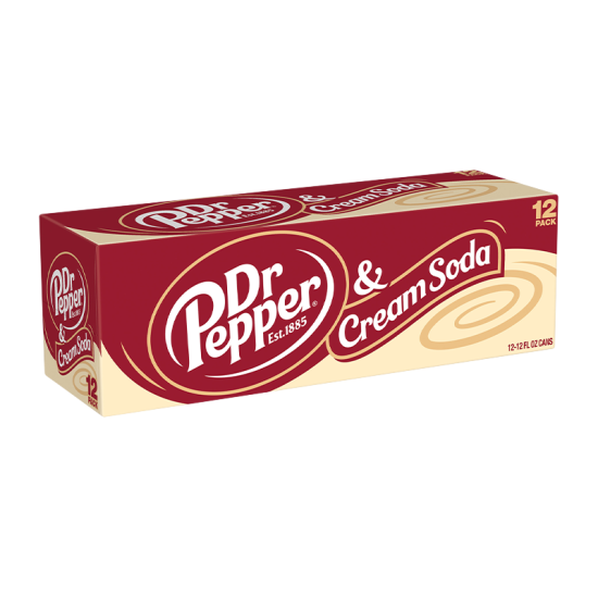 USA DR PEPPER CREAM SODA CANS 355ML X 12 ( NOT PRICE MARKED )