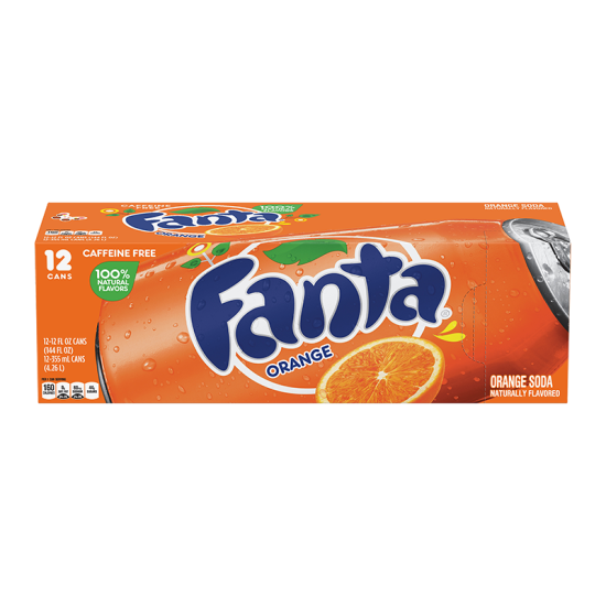 USA FANTA ORANGE CANS 355ML X 12 ( NOT PRICE MARKED )