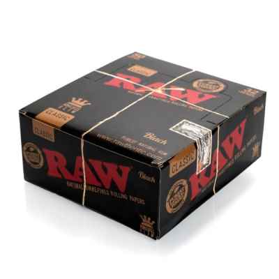 RAW BLACK KING SIZE SLIM 50'S
