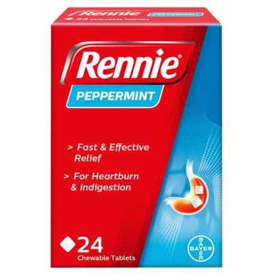 RENNIE PEPPERMINT 24 TABLETS X 12 01/2027