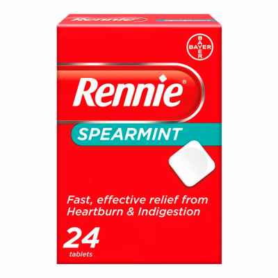RENNIE SPEARMINT 24 TABLETS X 12 09/2026