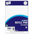 A4 REFILL PAD LINED 100 SHEETS X 6