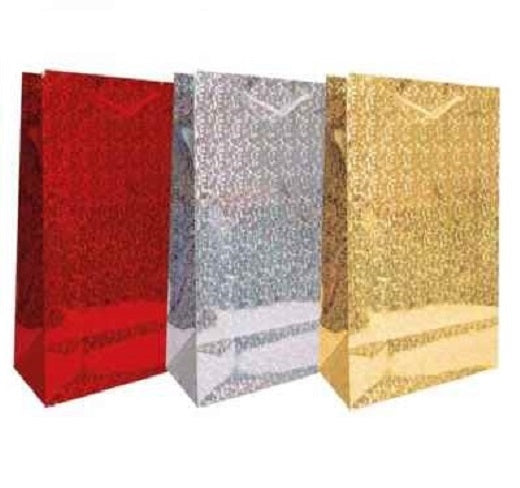 HOLOGRAPHIC GIFT BAG X-LARGE X 12