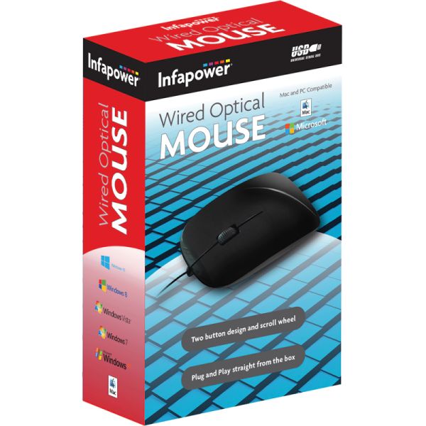 INFAPOWER USB WIRED OPTICAL MOUSE