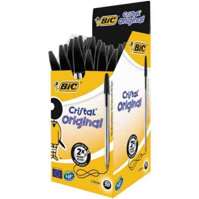 BIC CRYSTAL BALL PEN (BLACK) 50'S