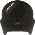 HAT THERMAL BLACK RIBBED MENS PACK OF 12 -  HAI702